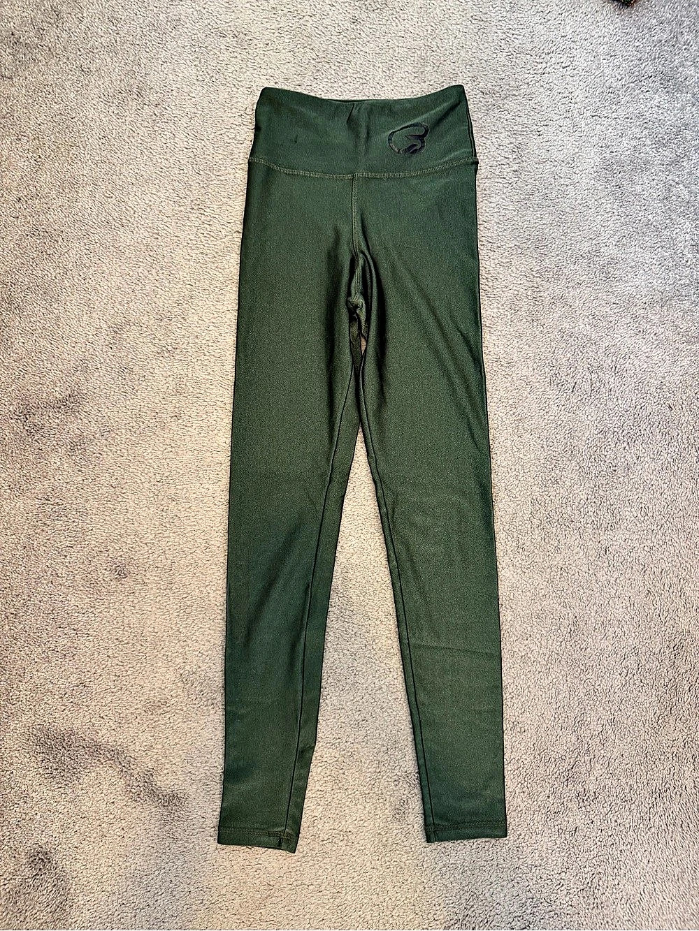 CycleBar x Strut-This Green Full-Length Leggings Size Small